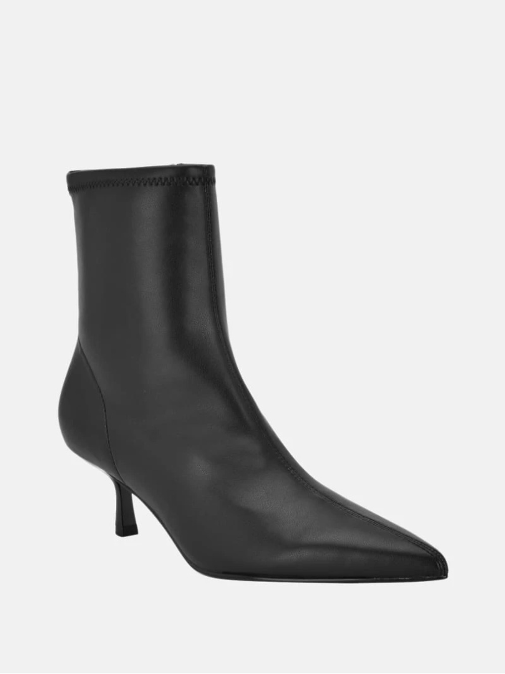 ♥️♥️ Guess Women's Yanka Pointed Toe Kitten Heel Dress Booties - Black Leather